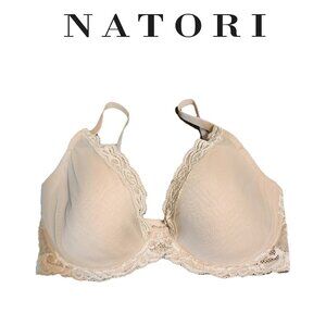 Natori Feathers Contour Underwire Plunge Bra 36DD